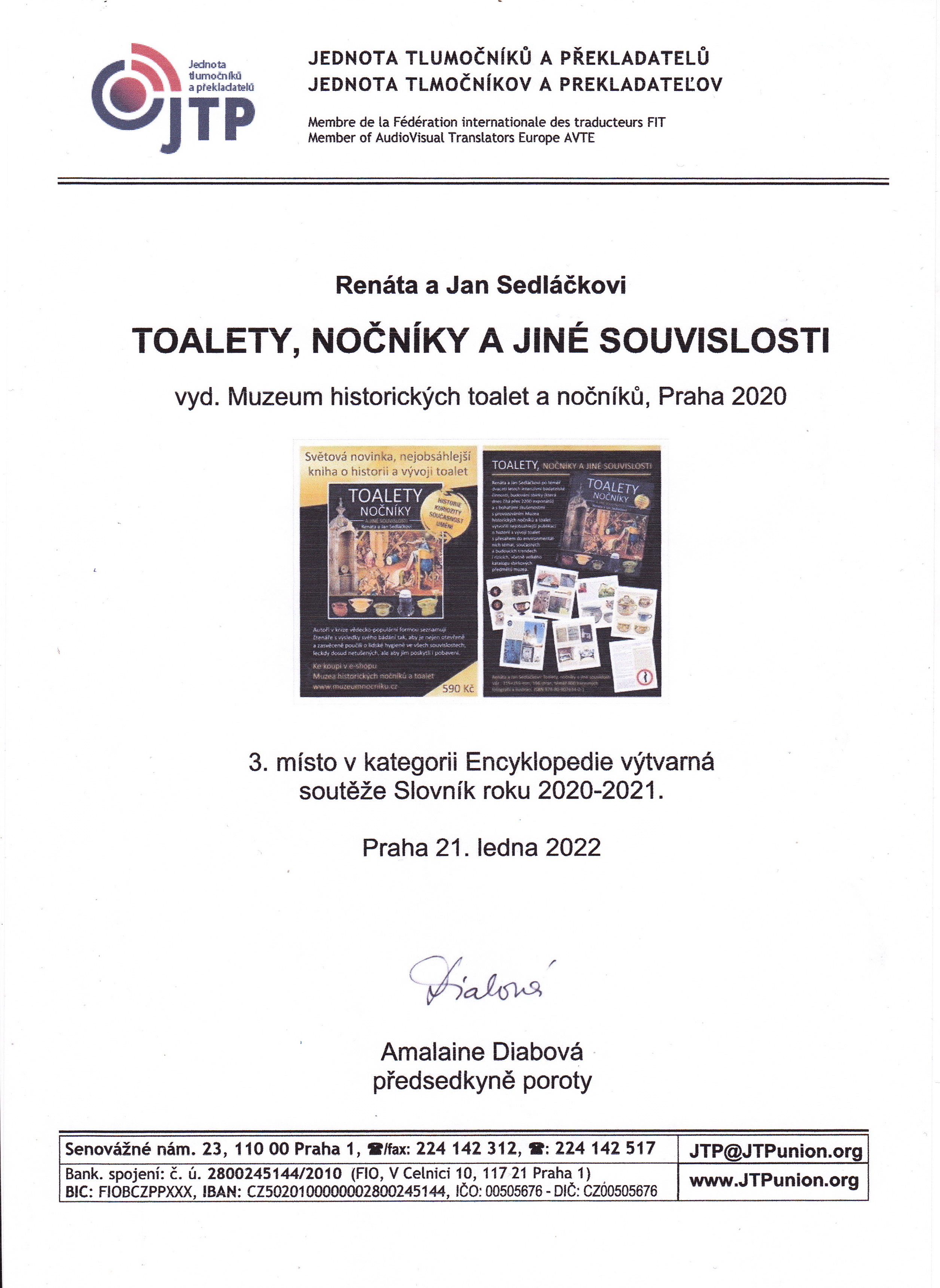 Diploma 3rd place book competition