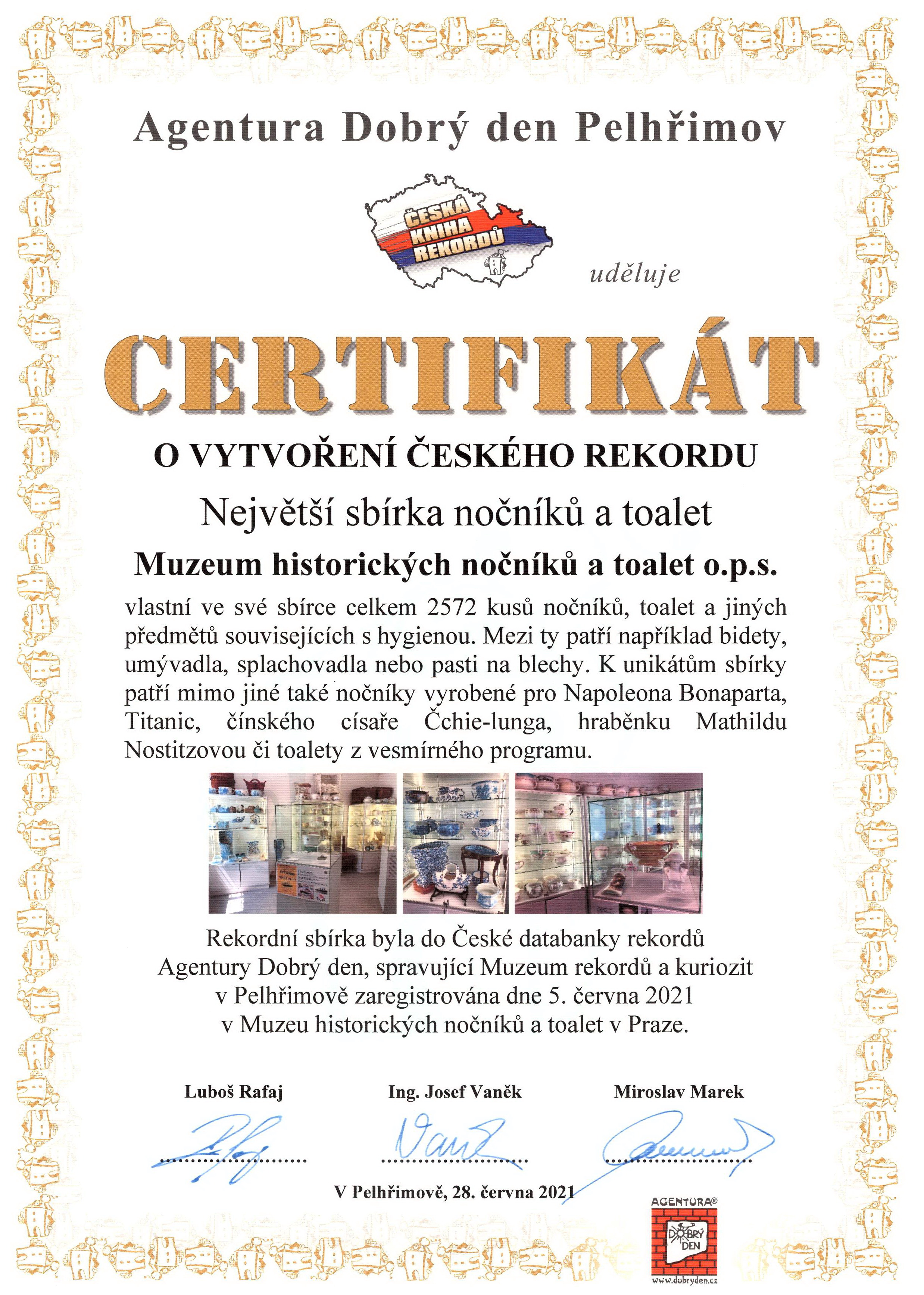 Czech Record Largest Collection of Chamber Pots and Toilets